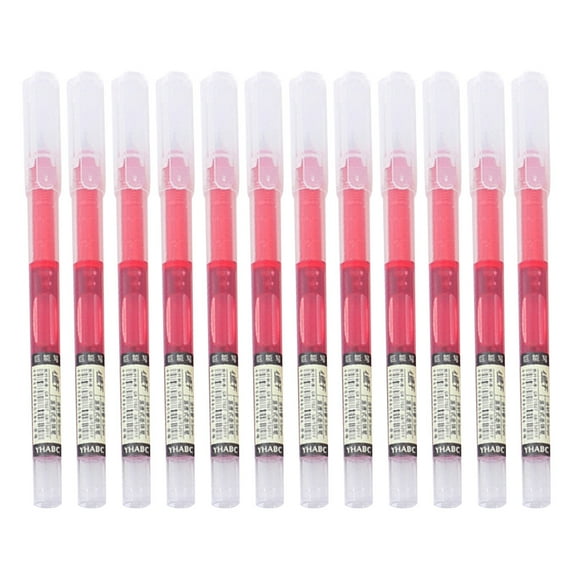 YFTDEF Fast-Drying Gel Ink Rollerball Pen 0.5mm, Non-Slip Grip, 12-Pack, Smooth Writing for Office, Home, and Creative Projects, Reliable and Functional Stationery