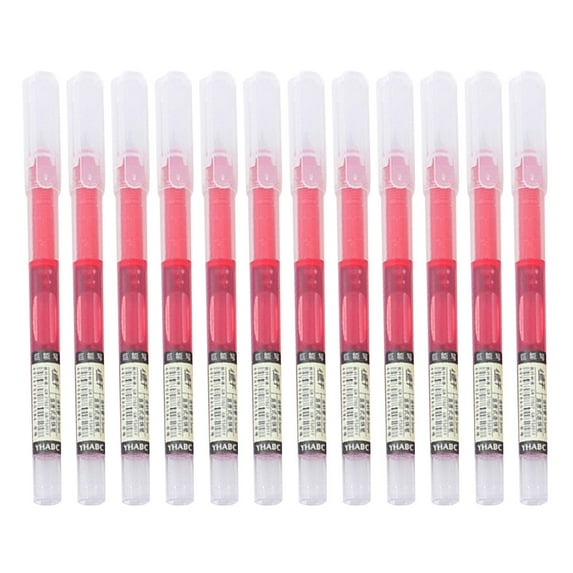 YFTDEF Fast-Drying Gel Ink Rollerball Pen 0.5mm, Non-Slip Grip, 12-Pack, Smooth Writing for Office, Home, and Creative Projects, Reliable and Functional Stationery