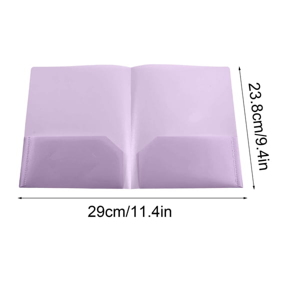 YFTDEF Heavy Duty Pocket Folders, Durable Plastic File Folders, Organizing Solution, 7 Stylish Colors, Perfect for Office and Documents