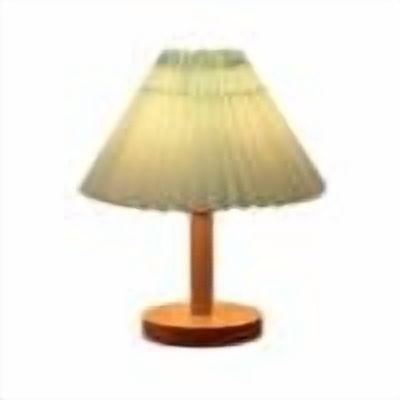 YFTDEF Infinitely Dimmable Table Lamp, Stylish Flaxen Fabric Shade, Solid Wood Base, Adjustable Brightness, Perfect for Home Office, Living Room, Bedroom Lighting