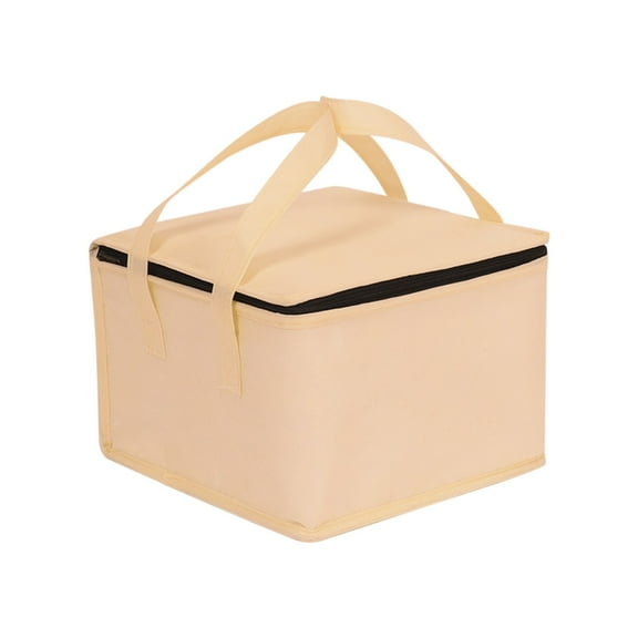 YFTDEF Insulated Pizza Bag, Cake Insulated Bag, Refrigerated Bag for Lunch, Food Delivery Storage, Camping Picnic Food Carrier, Durable Non-Woven Fabric, Great for Outdoor Events