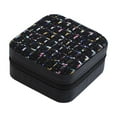 thumbnail image 1 of YFTDEF Jewelry Storage Box, Portable Leather Jewelry Organizer, Multi-Grid Compact Case, Travel Accessory for Earrings and Rings, Ideal for Home and Travel Use, 1 of 4