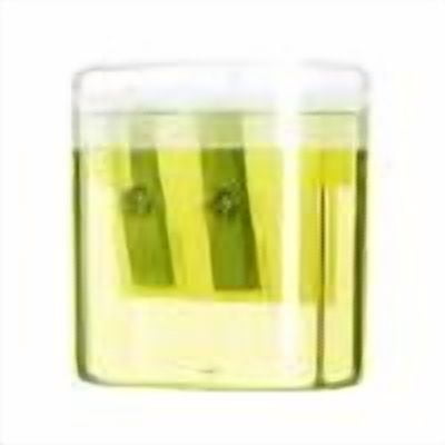YFTDEF Mini Transparent Pencil Sharpener, Dual Hole Design, Carbon Steel Blade, Oval Shape, Portable and Leak-Proof, Essential for Artists, Teachers, and Office Use