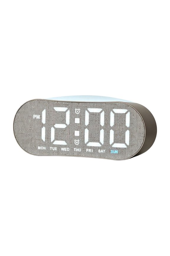 YFTDEF Multi Functional LED Digital Alarm Clock, Day Date Temperature Display with Brightness Adjustment, Ideal for Bedrooms and Offices, Perfect for Home and Work Use
