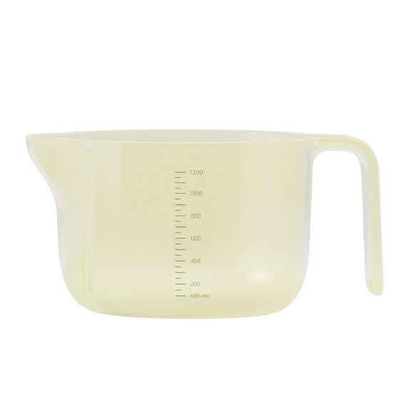 YFTDEF Multifunctional Measuring Cup, Plastic Kitchen Tool, Measuring and Mixing Bowl, Includes Scale and Pour Spout, Ideal for Cooking and Baking Tasks