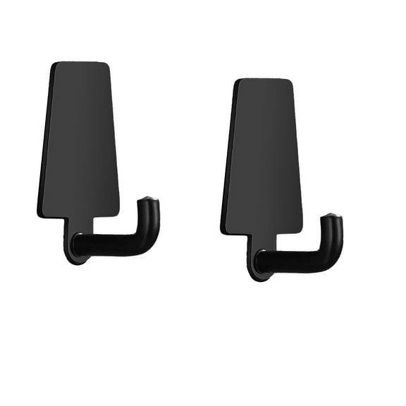 YFTDEF Non Perforated Stainless Steel Adhesive Hooks 2-Pack, Space-Saving Wall Mounted Clothes Rack, Multi-Purpose for Home, Kitchen, Bathroom, Easy Installation