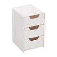 thumbnail image 1 of YFTDEF Plastic Stackable Drawer Organizer, White Storage Bin, 5.12x3.54x3.15in, Multi-functional Storage Solution for Bathroom, Kitchen, Office, Home Organization, 1 of 4
