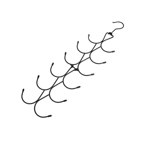 YFTDEF Scarf Hanger 12 Storages, Purse Hanger with 360 Swivel Hook,Scarf Organizer Scarf Hangers for Closet, for Scarves, Shawl, Belt,Purse & Baseball Cap, Black