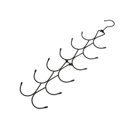 YFTDEF Scarf Hanger 12 Storages, Purse Hanger with 360 Swivel Hook,Scarf Organizer Scarf Hangers for Closet, for Scarves, Shawl, Belt,Purse & Baseball Cap, Black