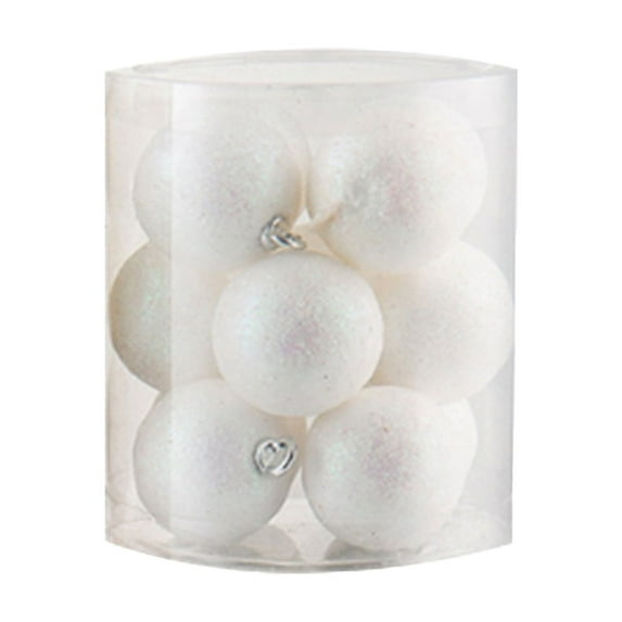 YFTDEF Shatterproof Christmas Tree Ornaments, Glitter Design, Festive Decorations, Lightweight and Reliable, Perfect for Home, Weddings, Parties, and Holiday Celebrations