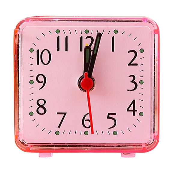 YFTDEF Silent Non-Ticking Alarm Clock, Portable Battery Operated Table Clock, Easy-to-Read Large Display, Perfect for Bedroom or Office, Ideal for College Life