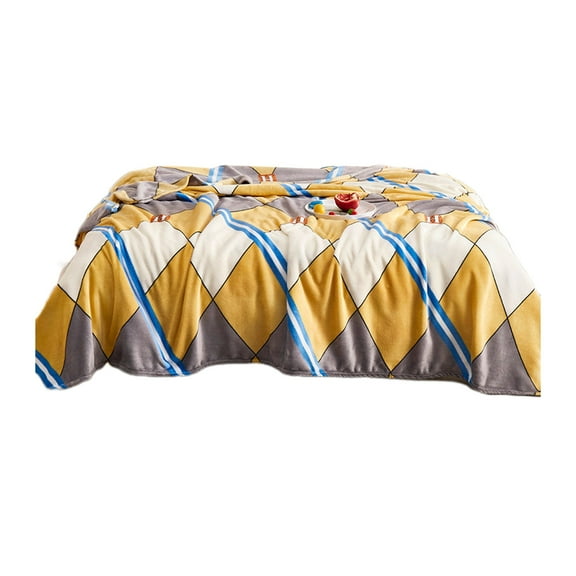 YFTDEF Soft Flannel Fleece Blanket, Lightweight Microfiber Throw, Cozy Napping Cover, Ideal for Home, Camping, All-Season Use, Durable and Easy to Clean