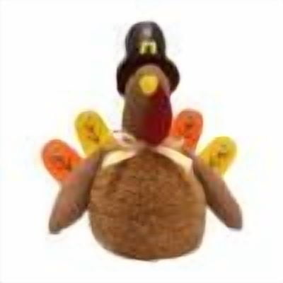YFTDEF Thanksgiving Turkey Ornament, Soft Polyester Decoration, Lightweight Centerpiece, Festive Home Decor, Ideal for Tabletop Display and Holiday Celebrations
