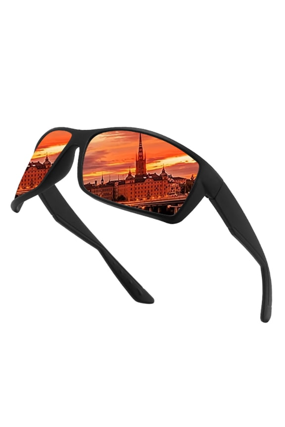 YFTDEF Trendy Oversized Square Sunglasses, 100% UV400 Protection, Polarized Lenses, Lightweight Frame, Fashionable Accessory for Outdoor Activities, Driving, Beach Days