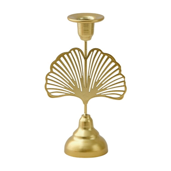 YFTDEF Vintage Metal Candlestick, Flower Shape Candle Holder, Home Decor, Romantic Table Decoration, Wedding Centerpiece, Cozy Atmosphere, Gift for Nature Lovers