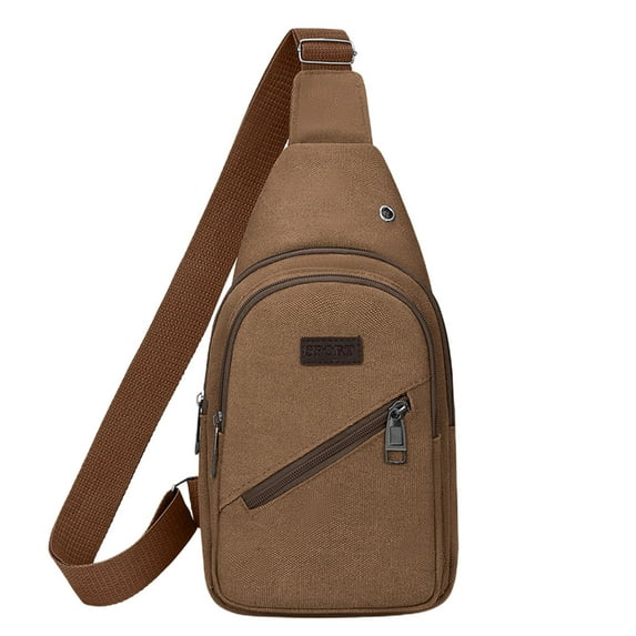 YFTDEY Canvas Minimalist Crossbody Bag, Men's Casual Bag, Stylish Sling Bag, Ideal for Daily Use, Perfect for Outdoor Activities, Versatile for Travel and Shopping