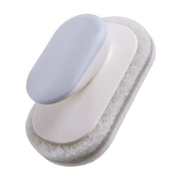 YFTDEY Ergonomic Handle Scrubbing Brush, Multi-Functional Bathroom Floor Cleaner, Effortless Sponge Head, Ideal for Bathroom Cleaning, Durable and Effective Cleaning Tool