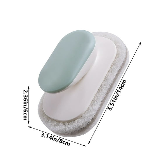 YFTDEY Ergonomic Handle Scrubbing Brush, Multi-Functional Bathroom Floor Cleaner, Effortless Sponge Head, Ideal for Bathroom Cleaning, Durable and Effective Cleaning Tool