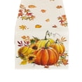 thumbnail image 1 of YFTDEY Thanksgiving Pumpkin Maple Leaf Table Runner, Home Decor, Dining Room Tablecloth, Festive Table Cover, Perfect for Holiday Gatherings and Family Meals, 1 of 4