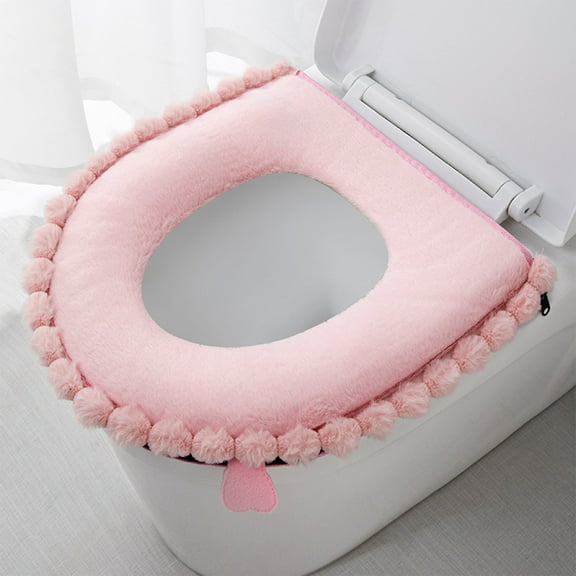 YFTDEY Toilet Seat Cushion – Thickened Universal Toilet Seat, Warm Version Washable Sitting Cover, Household Toilet Collar, Soft Adhesive Seat Cushion