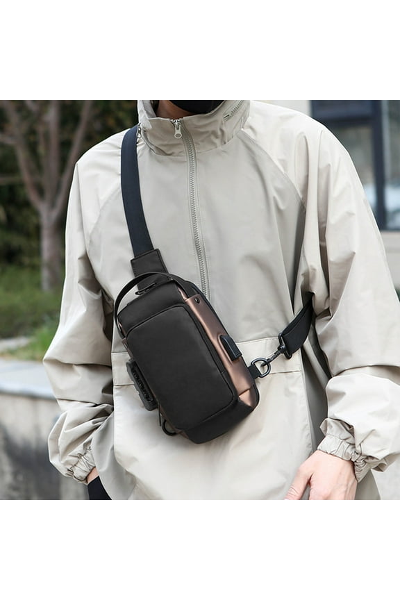 Travel Chest Bag – Waterproof Sling Bag for Men and Women, Large Capacity Crossbody Chest Pack for Outdoor, Hiking, Travel