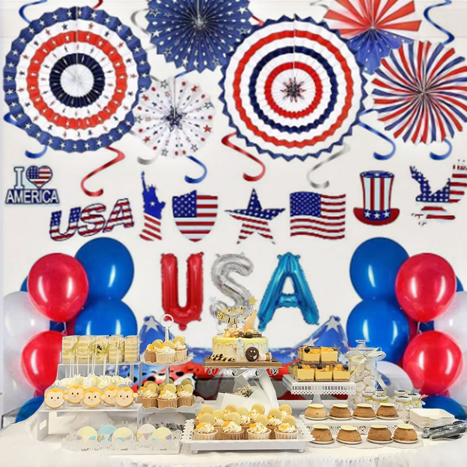 YFVVCZCKits for Party Decor,The 2024 American Independence Day