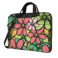 thumbnail image 1 of YFYANG 13 inch Universal Laptop Bag Oxford Cloth Laptop Sleeve, Multi-functional Cartoon Floral Pattern Notebook Computer Messenger Bag Handbag, 1 of 8