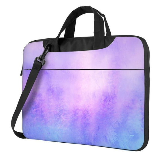 YFYANG 13 inch Universal Laptop Bag Oxford Cloth Laptop Sleeve, Multi-functional Dreamy Purple Forest Notebook Computer Messenger Bag Handbag