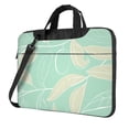 thumbnail image 1 of YFYANG 13 inch Universal Laptop Bag Oxford Cloth Laptop Sleeve, Multi-functional Green Plant Leaf Texture Notebook Computer Messenger Bag Handbag, 1 of 8