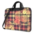 thumbnail image 1 of YFYANG 13 inch Universal Laptop Bag Oxford Cloth Laptop Sleeve, Multi-functional Baroque Style Plaid Floral Pattern Notebook Computer Messenger Bag Handbag, 1 of 8