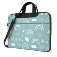 thumbnail image 1 of YFYANG 13 inch Universal Laptop Bag Oxford Cloth Laptop Sleeve, Multi-functional Cute Abstract Rainbow Texture Notebook Computer Messenger Bag Handbag, 1 of 8