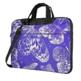 thumbnail image 1 of YFYANG 13 inch Universal Laptop Bag Oxford Cloth Laptop Sleeve, Multi-functional Purple Watercolor Butterfly Texture Pattern Notebook Computer Messenger Bag Handbag, 1 of 8