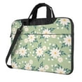 thumbnail image 1 of YFYANG 14 inch Universal Laptop Bag Oxford Cloth Laptop Sleeve, Multi-functional Green Floral Pattern Notebook Computer Messenger Bag Handbag, 1 of 8