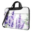 thumbnail image 1 of YFYANG 14 inch Universal Laptop Bag Oxford Cloth Laptop Sleeve, Multi-functional Purple Lavender Watercolor Doodle Pattern Notebook Computer Messenger Bag Handbag, 1 of 8