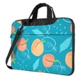 thumbnail image 1 of YFYANG 14 inch Universal Laptop Bag Oxford Cloth Laptop Sleeve, Multi-functional Watercolor Peach Doodle Notebook Computer Messenger Bag Handbag, 1 of 8