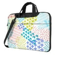 thumbnail image 1 of YFYANG 14 inch Universal Laptop Bag Oxford Cloth Laptop Sleeve, Multi-functional Abstract Watercolor Texture Doodle Notebook Computer Messenger Bag Handbag, 1 of 8