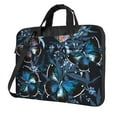 thumbnail image 1 of YFYANG 14 inch Universal Laptop Bag Oxford Cloth Laptop Sleeve, Multi-functional Blue Watercolor Vintage Boho Pattern Notebook Computer Messenger Bag Handbag, 1 of 8