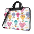thumbnail image 1 of YFYANG 14 inch Universal Laptop Bag Oxford Cloth Laptop Sleeve, Multi-functional Cute Hot Air Balloon Doodle Pattern Notebook Computer Messenger Bag Handbag, 1 of 8