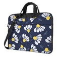 thumbnail image 1 of YFYANG 15.6 inch Universal Laptop Bag Oxford Cloth Laptop Sleeve, Multi-functional Lovely Blue Daisy Flowers Notebook Computer Messenger Bag Handbag, 1 of 8
