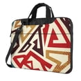 thumbnail image 1 of YFYANG 15.6 inch Universal Laptop Bag Oxford Cloth Laptop Sleeve, Multi-functional Vintage Aztec Textures Pattern Notebook Computer Messenger Bag Handbag, 1 of 8