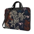 thumbnail image 1 of YFYANG 15.6 inch Universal Laptop Bag Oxford Cloth Laptop Sleeve, Multi-functional Vintage Floral Botanical Graffiti Notebook Computer Messenger Bag Handbag, 1 of 8