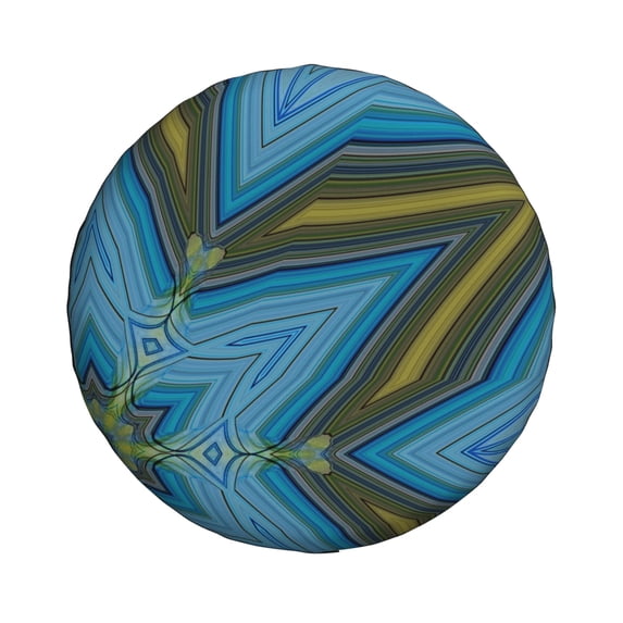 YFYANG 16'' Tire Cover, Blue Mandala Pattern Universal Spare Wheel Covers, Dust-Proof, Water-Proof, Sun-Proof and Corrosion-Proof