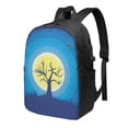 thumbnail image 1 of YFYANG 17" Laptop Backpack, Blue Night Jungle Fashion Travel Work Backpack with USB and Headphone Cable Interface for Men and Women, 1 of 8