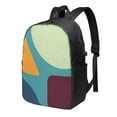 thumbnail image 1 of YFYANG 17" Laptop Backpack, Geometric Design Fashion Travel Work Backpack with USB and Headphone Cable Interface for Men and Women, 1 of 8