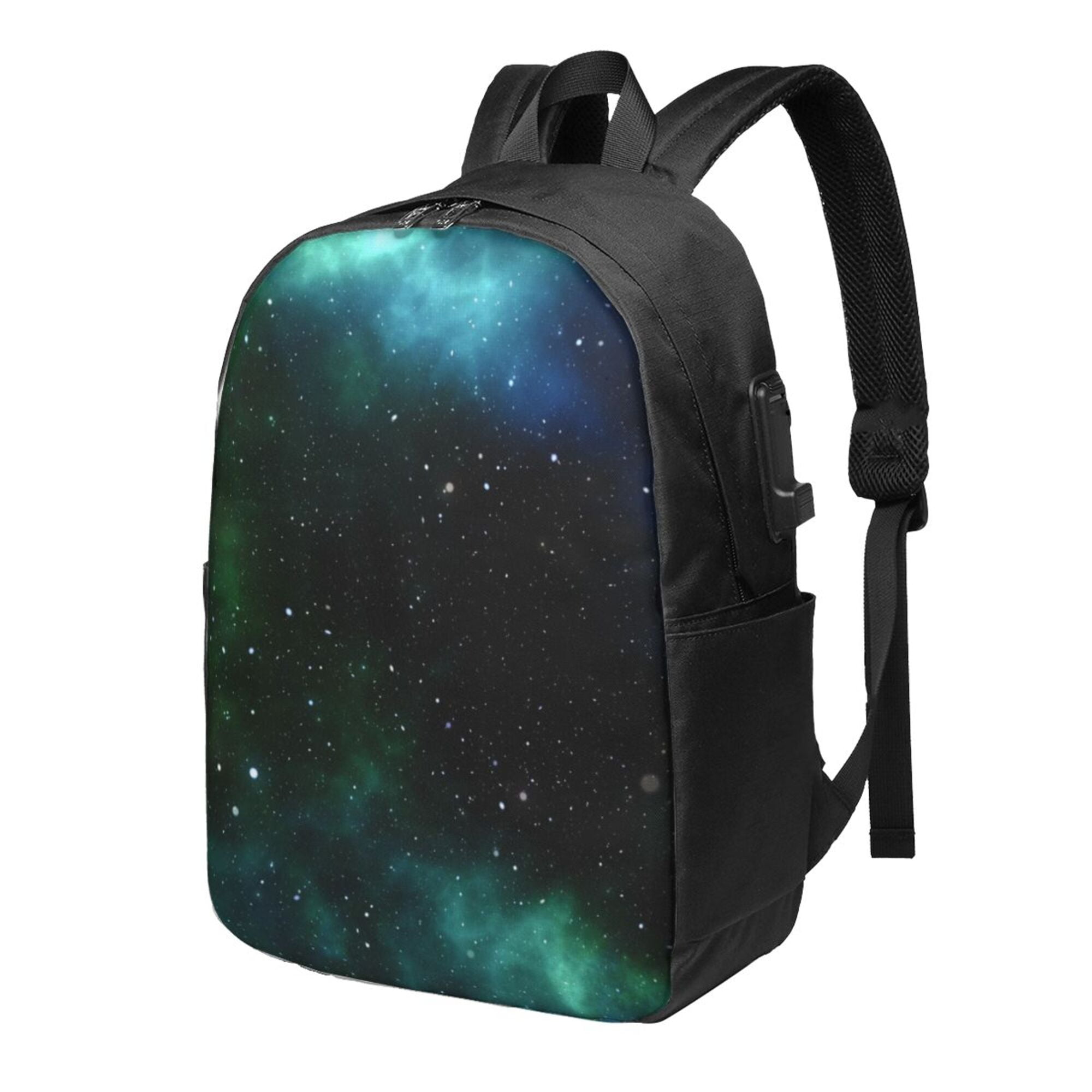 YFYANG 17Inch Laptop Backpack, Green Night Sky Fashion Travel Work
