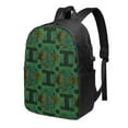 thumbnail image 1 of YFYANG 17" Laptop Backpack, Green Retro Geometric Art Fashion Travel Work Backpack with USB and Headphone Cable Interface for Men and Women, 1 of 8