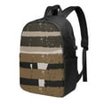 thumbnail image 1 of YFYANG 17" Laptop Backpack, Abstract Tonal Lines Fashion Travel Work Backpack with USB and Headphone Cable Interface for Men and Women, 1 of 8