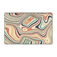thumbnail image 1 of YFYANG 36"x24" Non-Slip Flannel Carpet Doormat, Living Room Bedroom Office Decorative Area Rugs, Indoor Retro Abstract Lines Floor Mats, 1 of 7