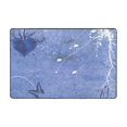 thumbnail image 1 of YFYANG 36"x24" Non-Slip Flannel Carpet Doormat, Living Room Bedroom Office Decorative Area Rugs, Indoor Retro Blue Dream Floor Mats, 1 of 7