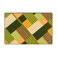 thumbnail image 1 of YFYANG 36"x24" Non-Slip Flannel Carpet Doormat, Living Room Bedroom Office Decorative Area Rugs, Indoor Vintage Abstract Stripe Graffiti Floor Mats, 1 of 7